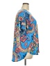 Perfectly Priscilla Paisley Blue Short Sleeve Blouse Size 4X (estimated) - photo 4