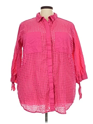 Intro 3/4 Sleeve Button-Down Shirt (view 1)