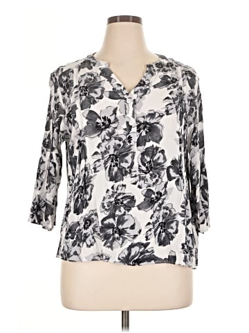 Monday Fun 3/4 Sleeve Blouse (view 1)