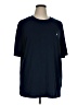Unbranded Solid Blue Short Sleeve T-Shirt Size XL - photo 1