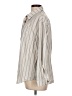 HOTOUCH Stripes Ivory Long Sleeve Button-Down Shirt Size L - photo 5