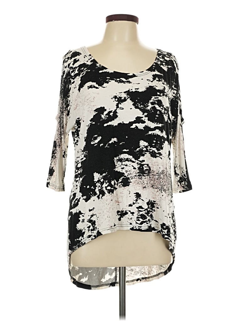 Pre-owned Papillon 3/4 Sleeve T-shirt In Silver