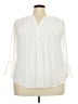Style&Co Ivory White 3/4 Sleeve Blouse Size XXL - photo 1