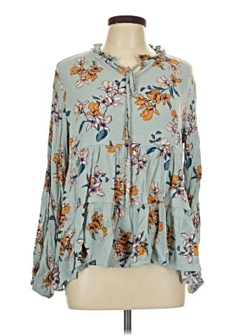 Easel Long Sleeve Blouse (view 1)