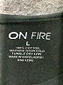 ON FIRE 100% Cotton Black Long Sleeve Top Size L - photo 7