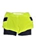 Athleta Color Block Yellow Green Athletic Shorts Size M - photo 2