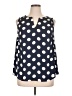Pixley 100% Polyester Polka Dots Blue Sleeveless Blouse Size 1X - photo 1