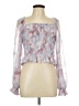 Future Collective Pink 3/4 Sleeve Blouse Size L - photo 1