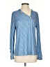 Unbranded 100% Polyester Blue Long Sleeve Blouse Size S - photo 1