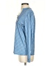 Unbranded 100% Polyester Blue Long Sleeve Blouse Size S - photo 5