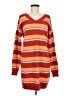 Davi & Dani 100% Polyester Stripes Orange Pullover Sweater Size M - photo 1