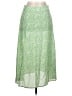 Shein 100% Polyester Print Green Casual Skirt Size L - photo 1
