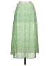 Shein 100% Polyester Print Green Casual Skirt Size L - photo 2