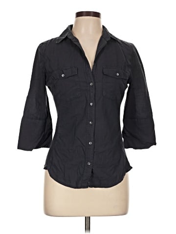 James Perse 3/4 Sleeve Button-Down Shirt (view 1)