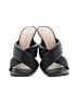 Vince Camuto 100% Leather Black Sandals Size 7 1/2 - photo 2