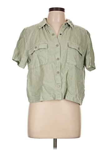 Nicole Miller New York Short Sleeve Button-Down Shirt (view 1)