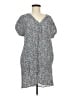 Gap 100% Rayon Print Gray Casual Dress Size M - photo 1