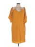 Elliatt 100% Polyester Yellow Casual Dress Size L - photo 1