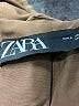 Zara 100% Polyurethane Brown Coat Size S - photo 6