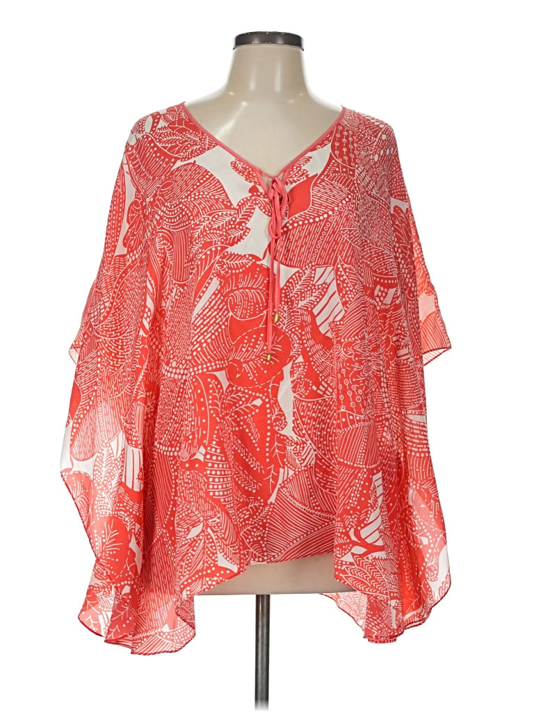 Pre-owned Talbots Kimono In Red