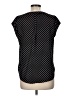 Fun2Fun 100% Polyester Polka Dots Black Short Sleeve Blouse Size M - photo 2