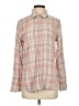 Unbranded Plaid Pink Long Sleeve Button-Down Shirt Size S (estimated) - photo 1
