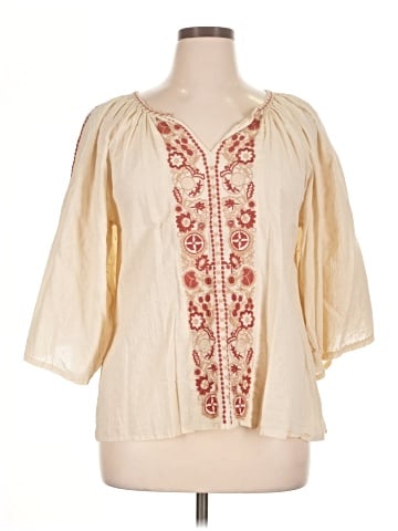 Solitaire 3/4 Sleeve Blouse (view 1)