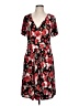 By Design Floral Red Casual Dress Size L - photo 1