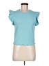 Zara Teal Short Sleeve Top Size M - photo 1