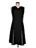 Paul Stuart 100% Wool Solid Black Casual Dress Size 6 - photo 1