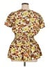 New Glory 100% Polyester Yellow Short Sleeve Blouse Size 1X - photo 2