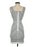 Bebe Stripes White Casual Dress Size S - photo 2