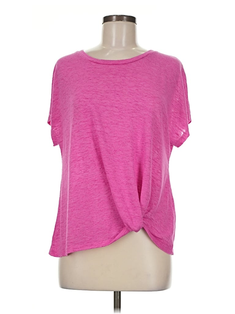 Pre-owned Dkny Jeans Short Sleeve Top In Pink