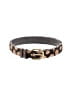 J.Crew Collection 100% Leather Animal Print Brown Leather Belt Size M - photo 1