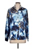 Unbranded 100% Polyester Print Blue Long Sleeve Blouse Size L - photo 1