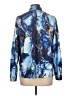 Unbranded 100% Polyester Print Blue Long Sleeve Blouse Size L - photo 2