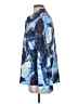 Unbranded 100% Polyester Print Blue Long Sleeve Blouse Size L - photo 5