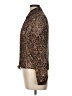 Breckenridge Animal Print Brown Long Sleeve Blouse Size 11 - photo 5
