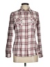 Eddie Bauer 100% Cotton Plaid Ivory Long Sleeve Button-Down Shirt Size M - photo 1