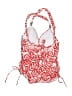 Perry Ellis Print Red Swimsuit Top Size M - photo 2