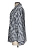 Splendid Checkered-gingham Blue Long Sleeve Button-Down Shirt Size L - photo 5