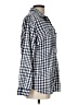 Splendid Checkered-gingham Blue Long Sleeve Button-Down Shirt Size L - photo 4