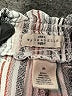 MASON & BELLE 100% Rayon Stripes Ivory Shorts Size M - photo 3