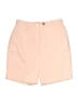 Lands' End 100% Polyester Solid Tan Khaki Shorts Size 12 (petite) - photo 1