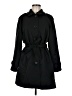 Ellen Tracy 100% Polyester Black Trenchcoat Size M - photo 1