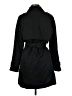 Ellen Tracy 100% Polyester Black Trenchcoat Size M - photo 2