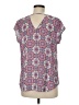 DR2 Purple Short Sleeve Blouse Size M - photo 2