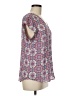 DR2 Purple Short Sleeve Blouse Size M - photo 4