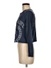 Modern Lux 100% Cotton Blue Long Sleeve Top Size M - photo 5