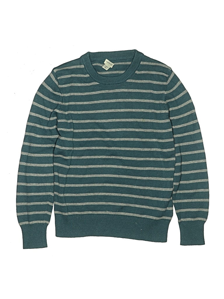 Pre-owned Crewcuts Outlet Kids' Pullover Sweater In Green